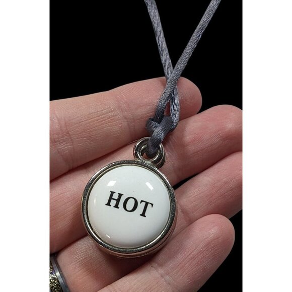 Hot/Cold Reversible Upcycled Faucet Knob Necklace - Picture 3 of 8